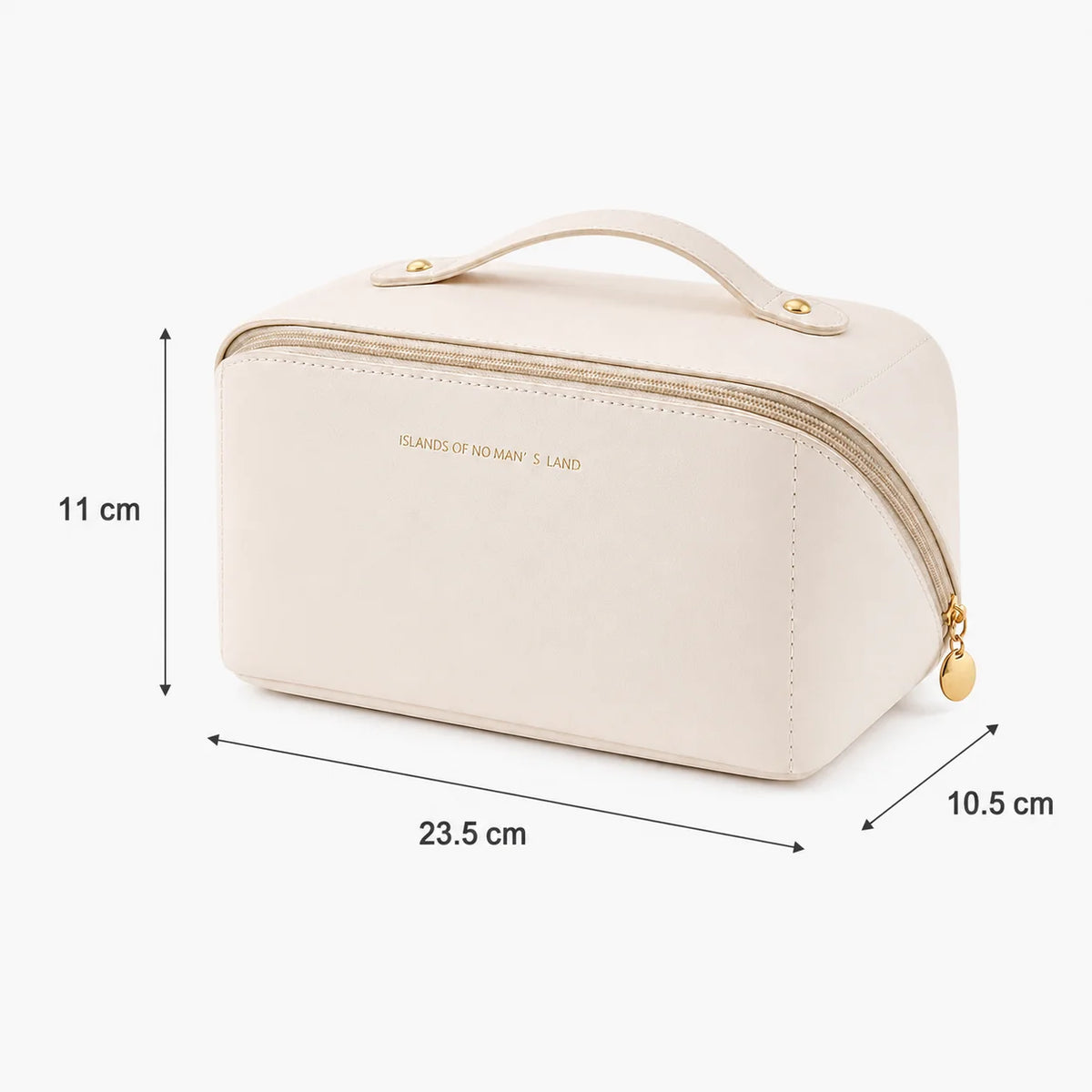 Large Capacity Travel Makeup Bag | Cosmetic Organizer with Handle