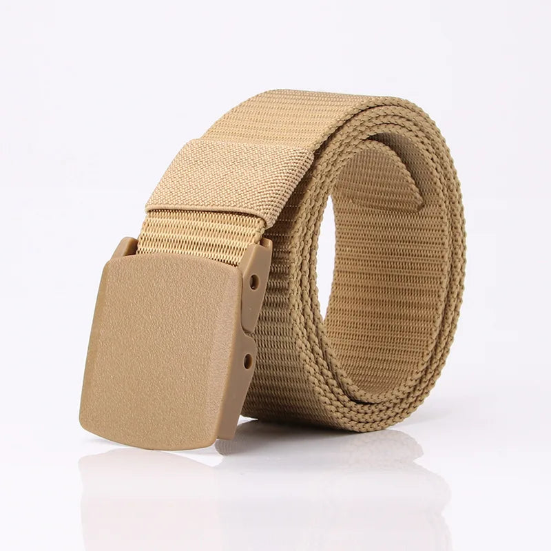 MYMC Men's Tactical Canvas Belt – Automatic Buckle