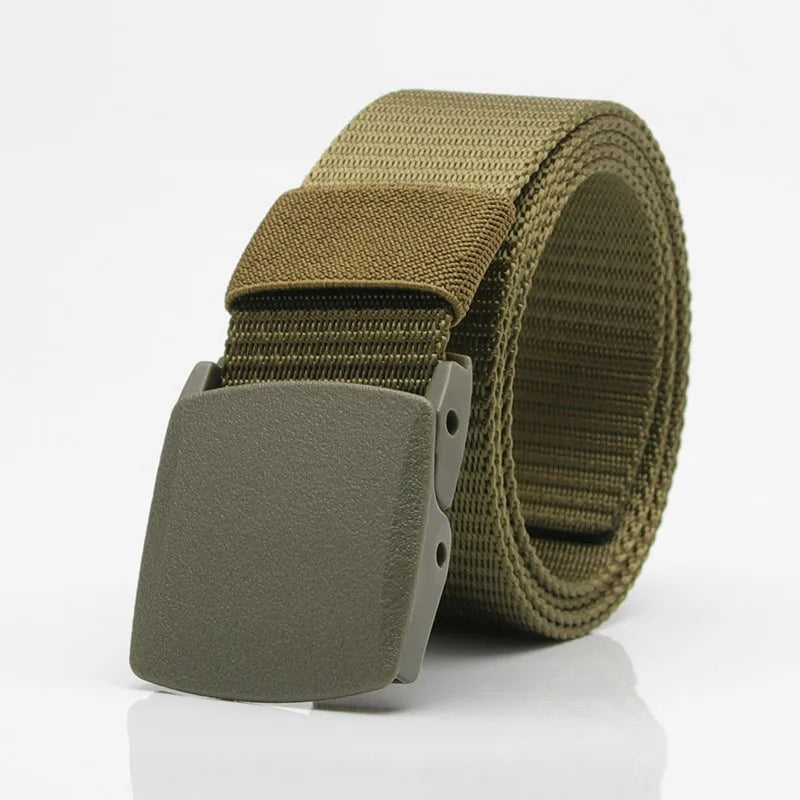 MYMC Men's Tactical Canvas Belt – Automatic Buckle