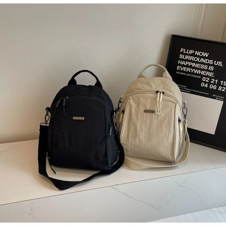 Women's Lightweight Nylon Mini Backpack Purse Convertible Bag