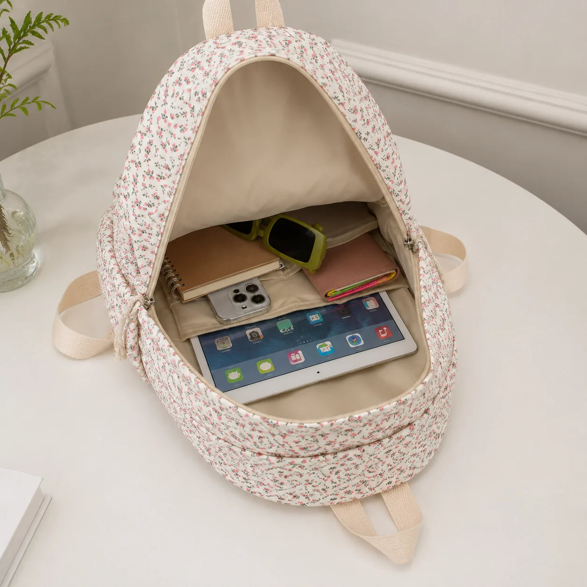Women's Floral Print Backpack – Lightweight School & Travel Bag