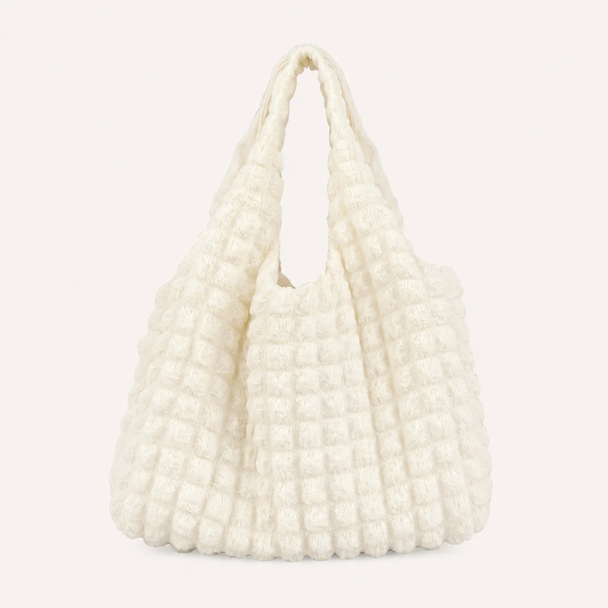 Women's Ruffle Bubble Tote Bag – Large Cloud Shoulder Handbag