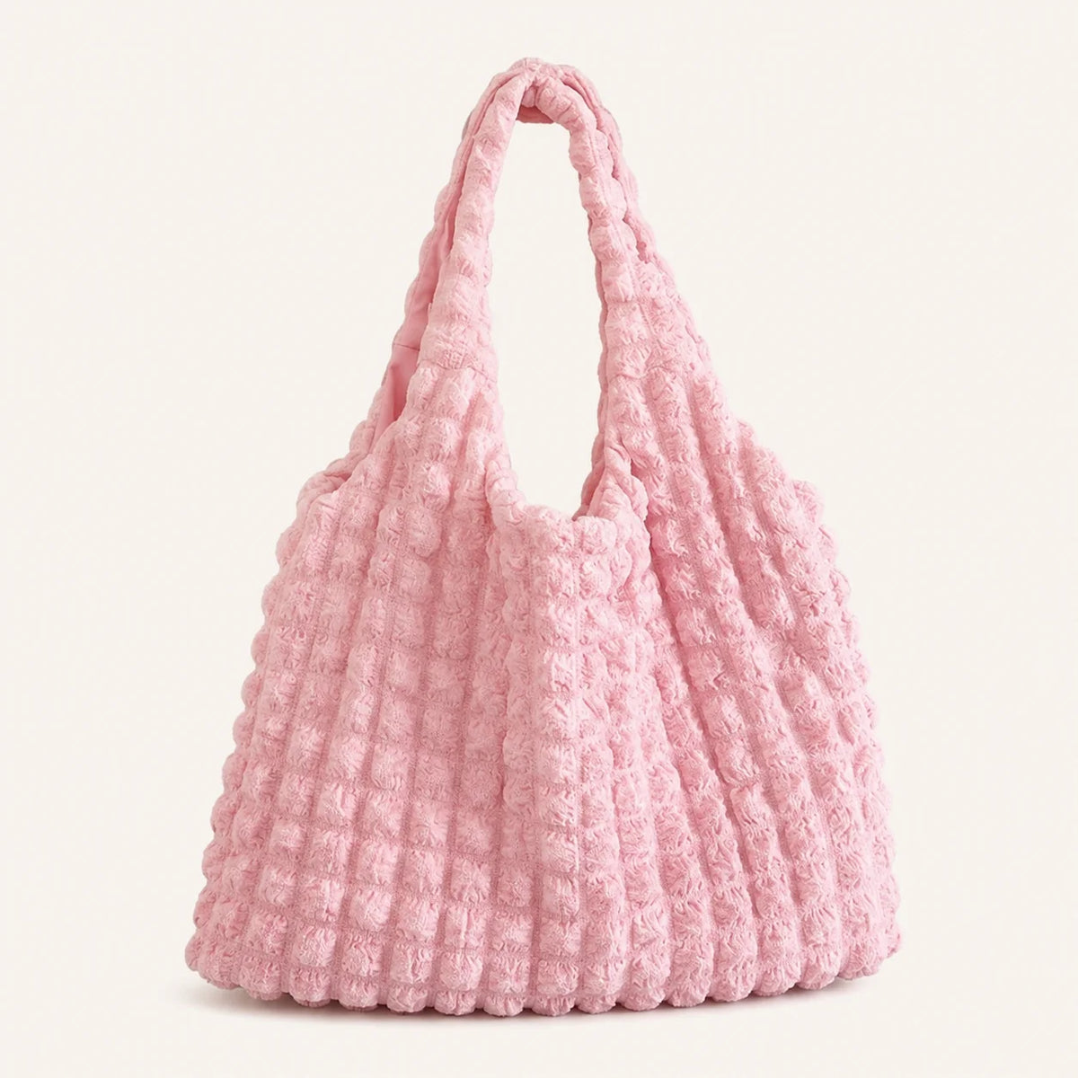 Women's Ruffle Bubble Tote Bag – Large Cloud Shoulder Handbag