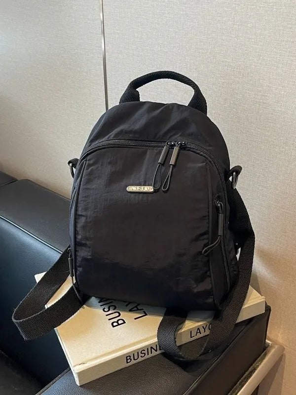 Women's Lightweight Nylon Mini Backpack Purse Convertible Bag