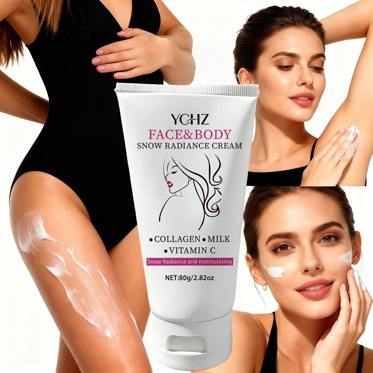 YCHZ Brightening Moisturizing Cream – Face & Body 80g