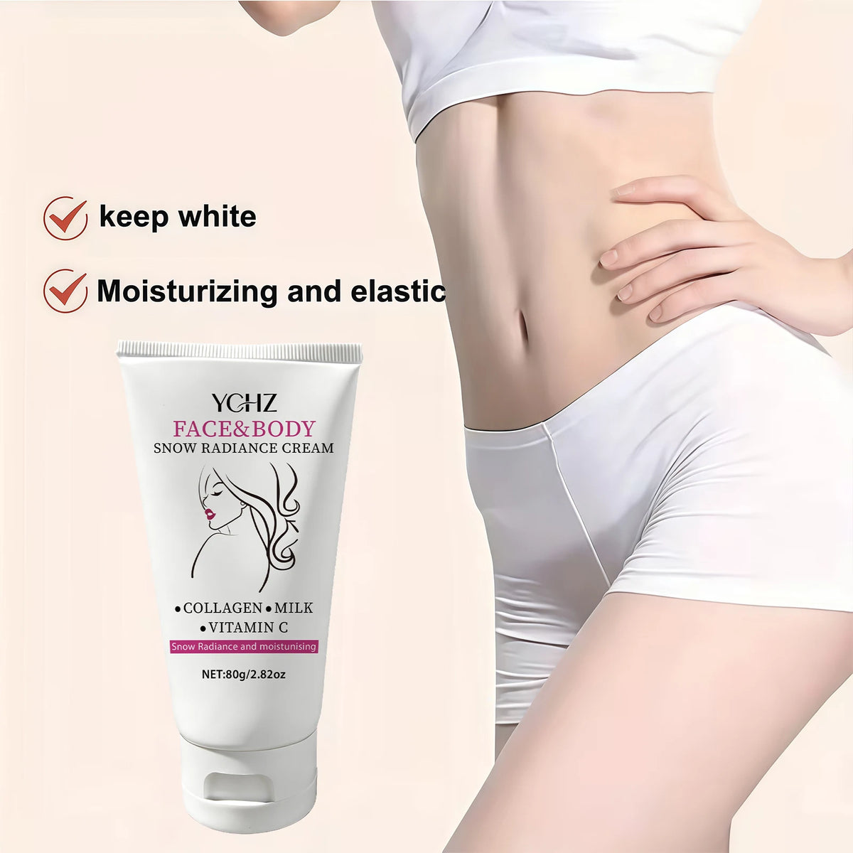 YCHZ Brightening Moisturizing Cream – Face & Body 80g