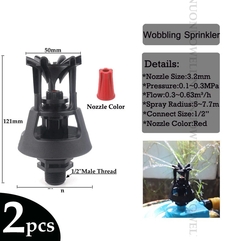Wobble Oscillating Irrigation Sprinkler Nozzles – 6 Sizes