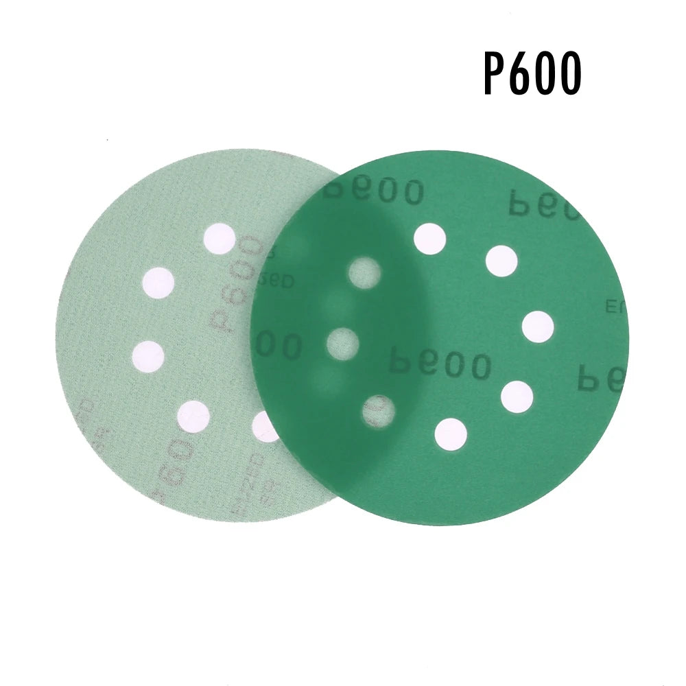 10-Pack 5" 125mm Sanding Discs Hook & Loop P60–P2000 Grit