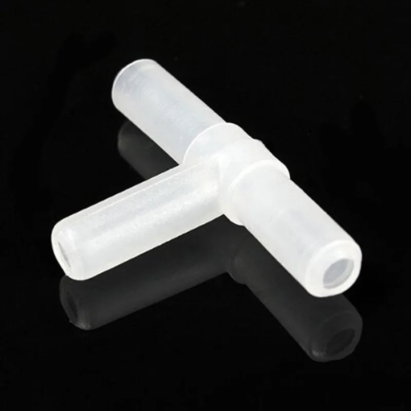 4mm 3-Way Aquarium Air Pump Tee Connectors – 10 Pack