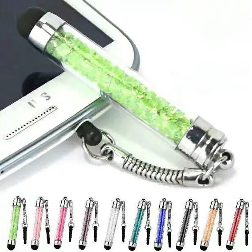 Rhinestone Stylus Pen with Dustproof Plug – Universal Touch