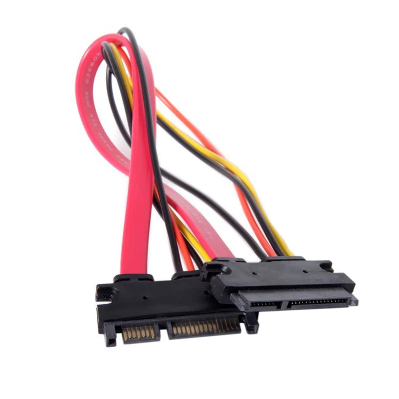 OULLX 22-Pin SATA Male to Female Adapter Cable 30/50cm