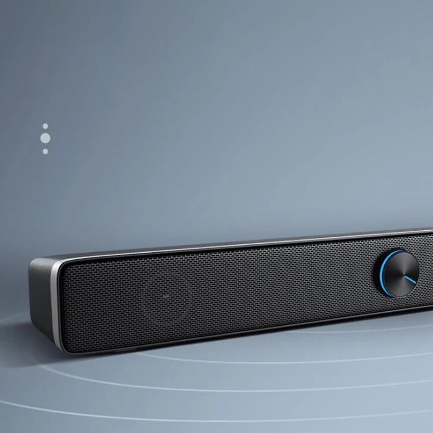 ZJMZYM Wired USB Mini Soundbar Speaker for PC, Laptop & Tablet