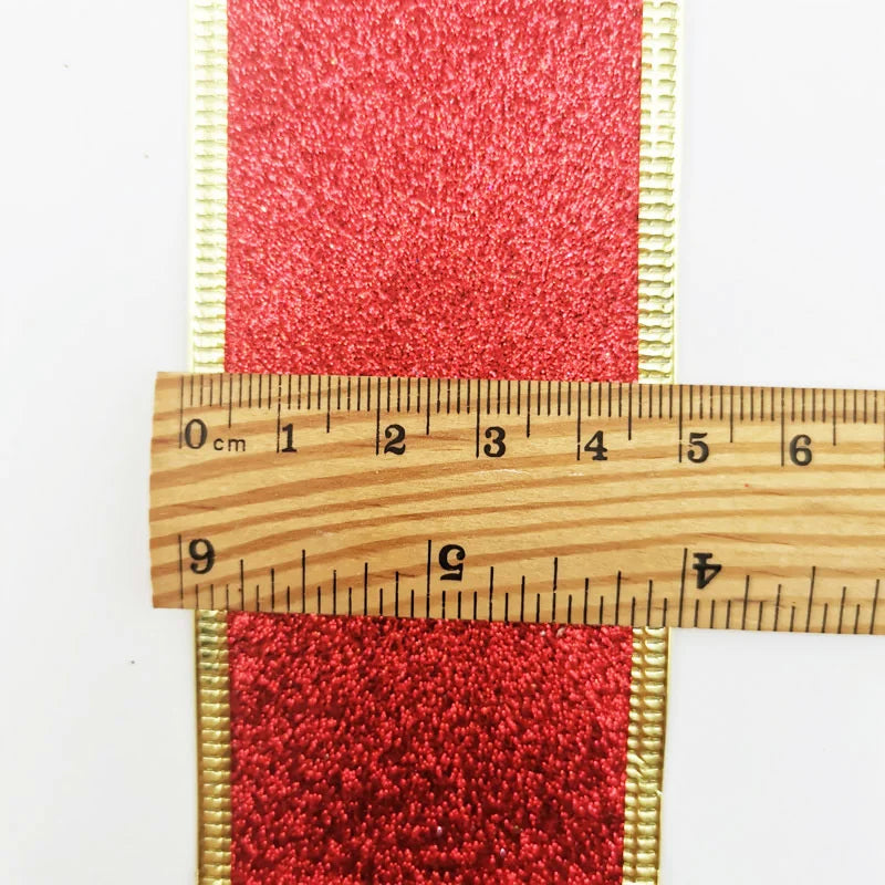 Shiny Gold Organza Ribbon 5cm x 2M – Gift & Holiday Crafts