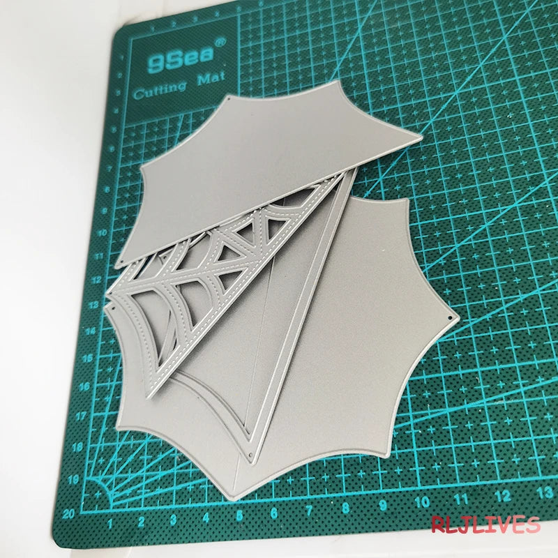 Spider Web Metal Cutting Die Set – DIY Scrapbooking & Cards