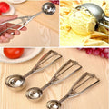 3-Piece Stainless Steel Ice Cream Scoop Set | Trigger Release