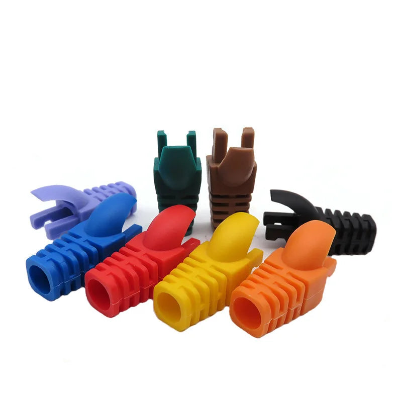 RJ45 CAT6 CAT5e Protective Caps – Multicolour 50/100 Pack