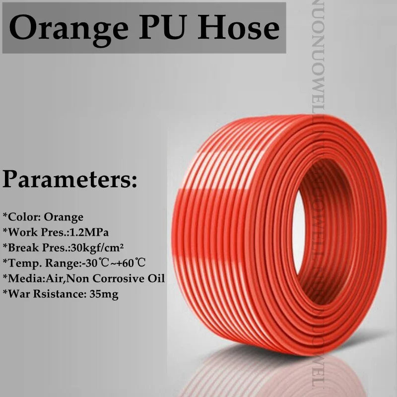 PU Polyurethane Pneumatic Air Hose 2M | 4–12mm High Pressure