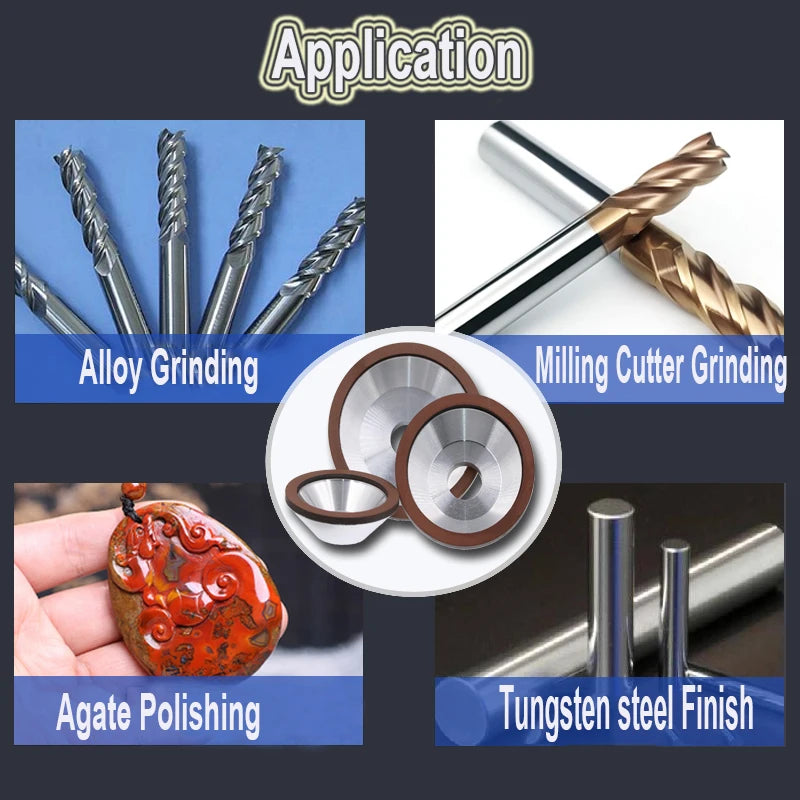 Cup-Shaped Resin Abrasive Grinding Wheel 4"/5"/6" | Knife Sharpening