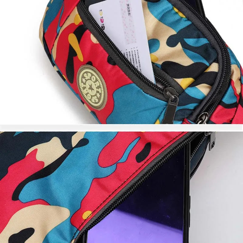 Camouflage Waist Bag – Unisex Nylon Fanny Pack & Shoulder Bag