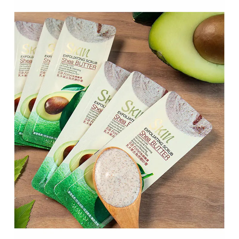 LAIKOU Shea Butter Exfoliating Peeling Gel Facial Scrub 5pcs