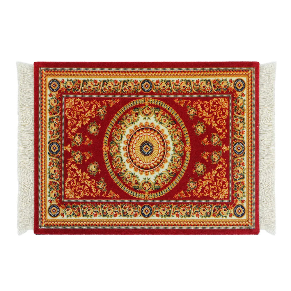 Persian Carpet Mouse Pad – Anti-Slip Rubber Gaming Mat 18×26cm