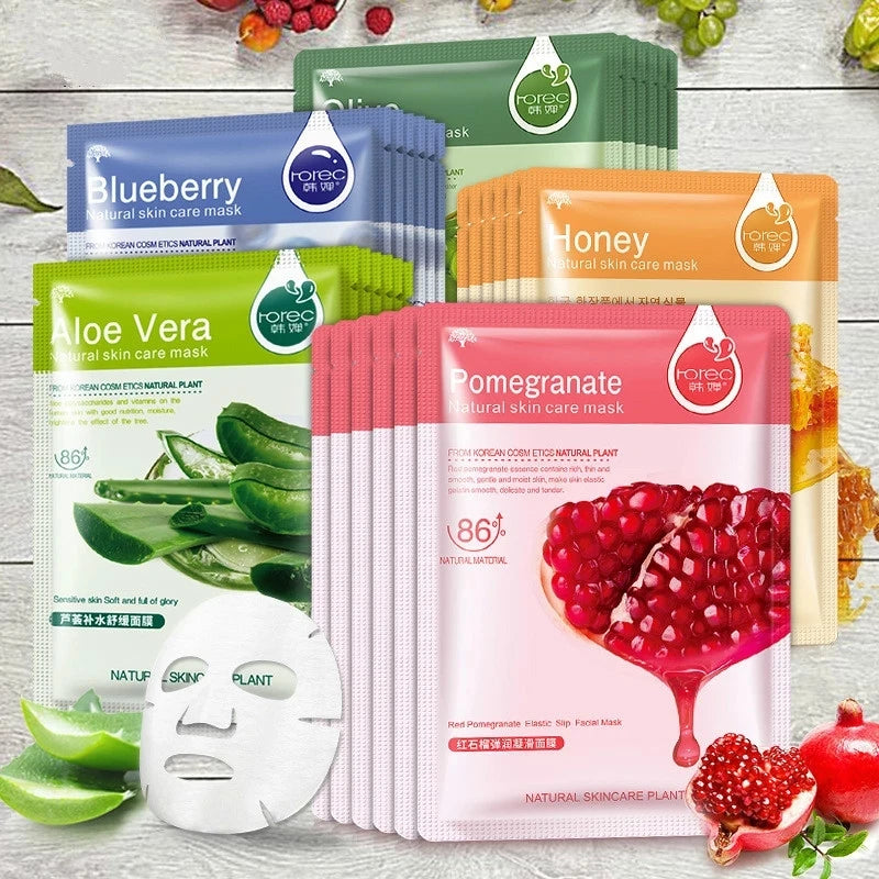 LAIKOU Natural Fruit Sheet Face Mask – Hydrating & Oil Control