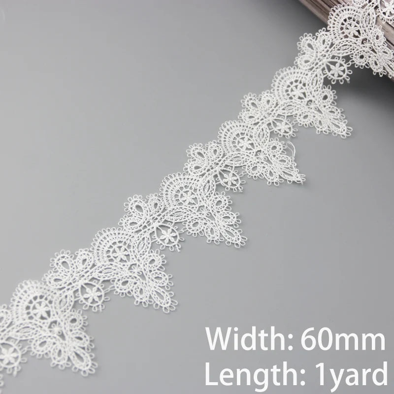 1 Yard Cotton Lace Trim Fabric – DIY Sewing & Garment Decor