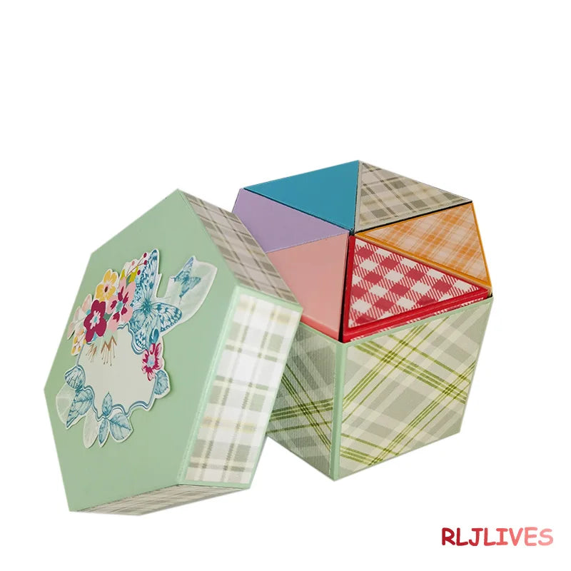 Elegant Gift Box Metal Cutting Die Set – DIY Scrapbooking