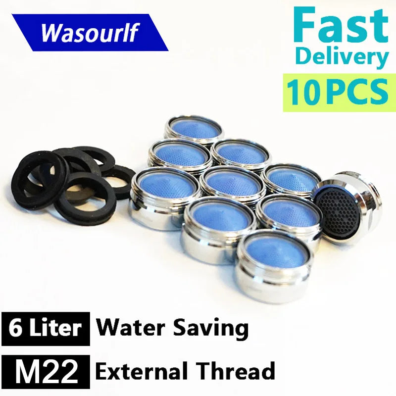 10-Pack M22 Water Saving Faucet Aerator 6L & 8L – Basin & Kitchen
