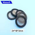 Wasourlf 5-Pack 24mm Round Rubber Flat Gasket Ring Sealers