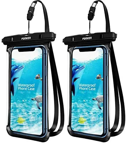 2-Pack Waterproof Phone Pouch Dry Bag – Universal Swim Case