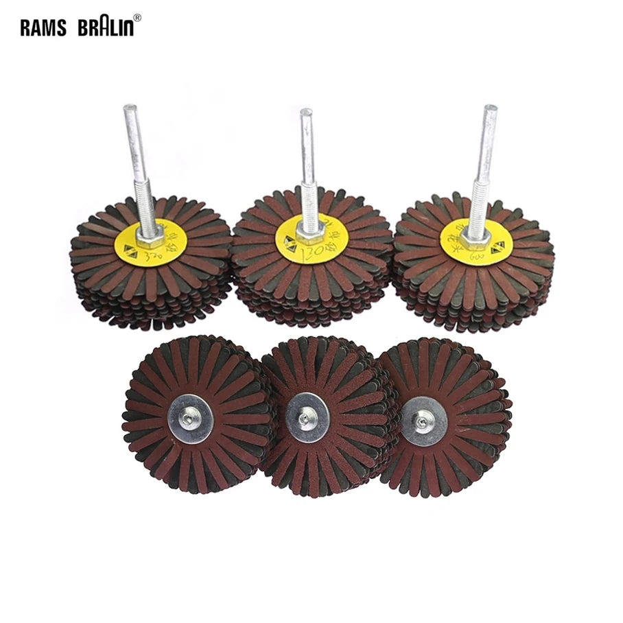 80mm Radial Abrasive Brush – Sandpaper Polishing Wheel for Wood