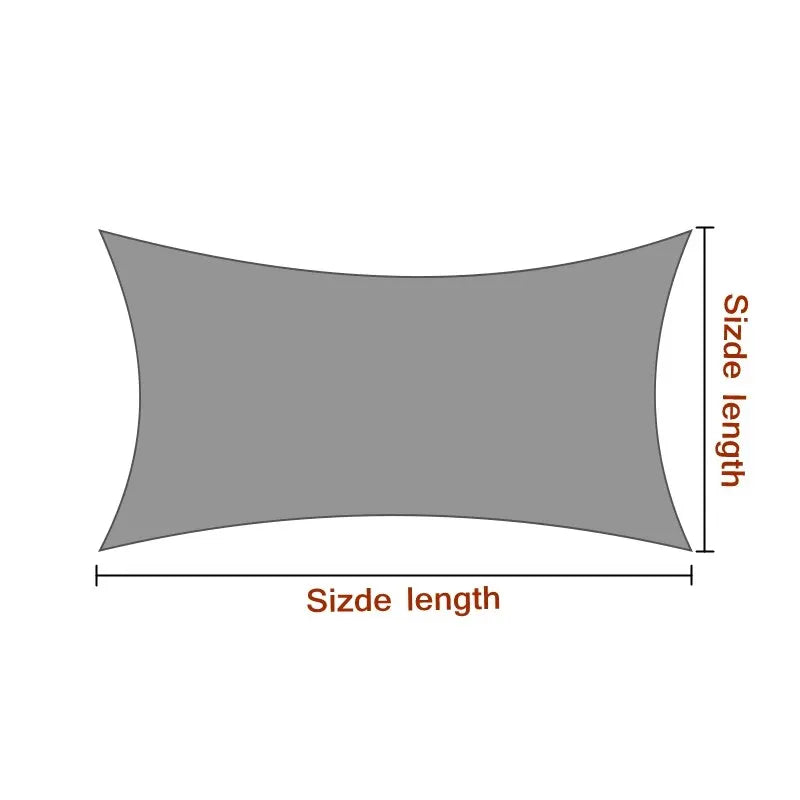 Outdoor Canvas Sun Shade Sail | Garden Patio Awning Canopy