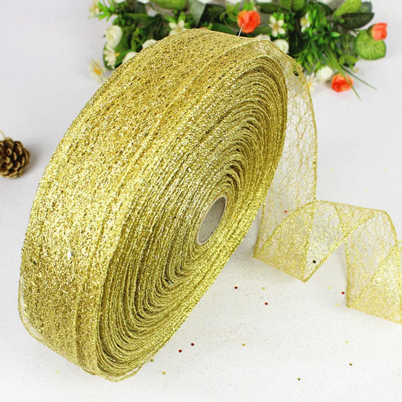 50mm Shiny Organza Ribbon 2M – Gift, Wedding & Christmas
