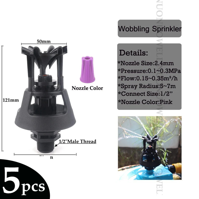 Wobble Oscillating Irrigation Sprinkler Nozzles – 6 Sizes