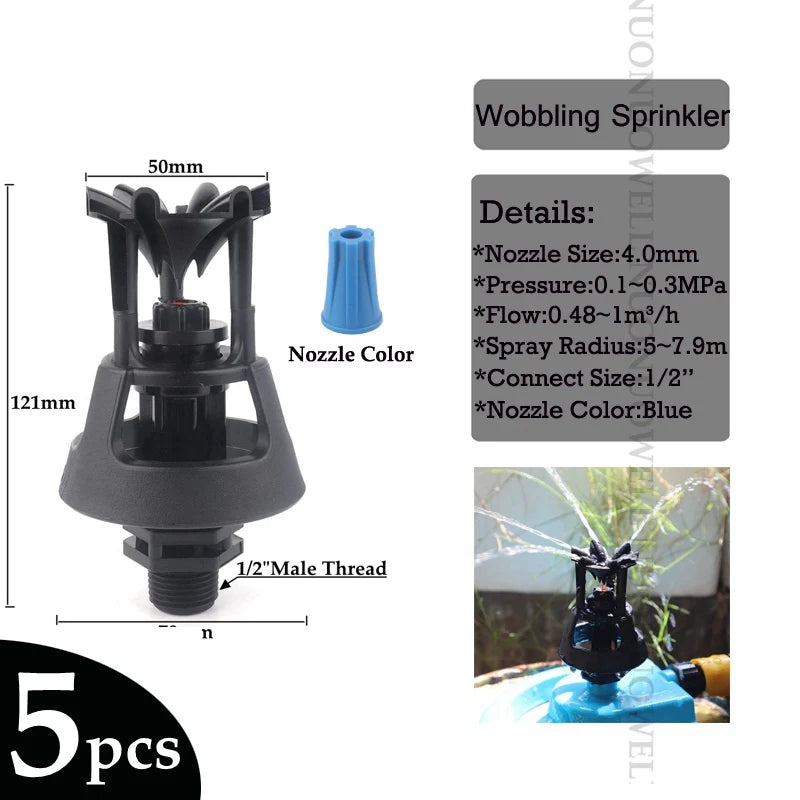 Wobble Oscillating Irrigation Sprinkler Nozzles – 6 Sizes
