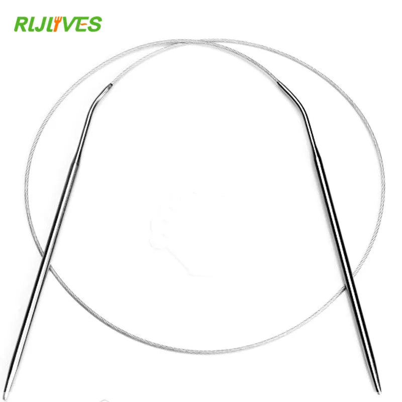 Stainless Circular Knitting Needles – 11 Sizes, 80cm