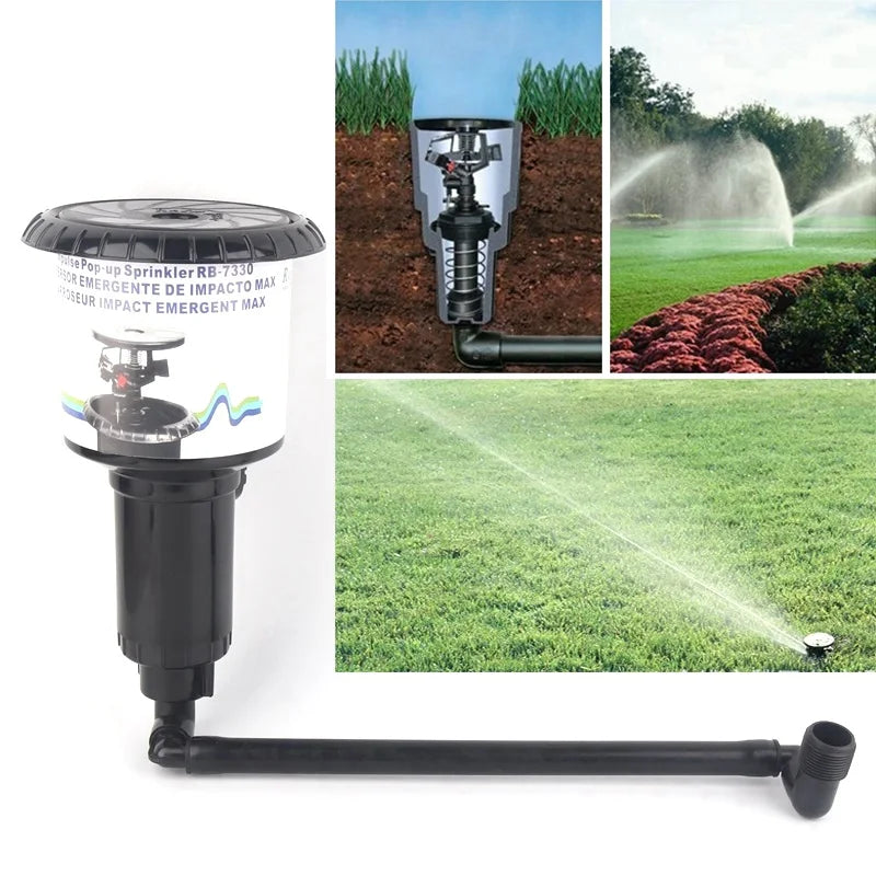 Pop-Up Lawn Sprinkler 1/2" & 3/4" Thread | Golf & Garden