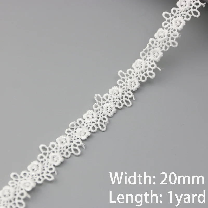 1 Yard Cotton Lace Trim Fabric – DIY Sewing & Garment Decor