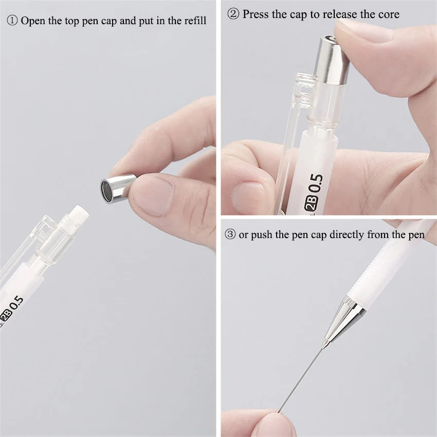 Frosted Mechanical Pencil 0.5/0.7mm – Art Writing Drawing