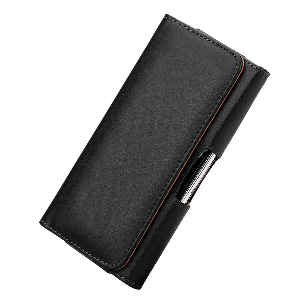 Universal PU Leather Belt Clip Phone Holster Pouch 3.5–6.3"