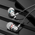 FONKEN 3.5mm Wired Earbuds – Stereo Bass, Mic & Volume Control