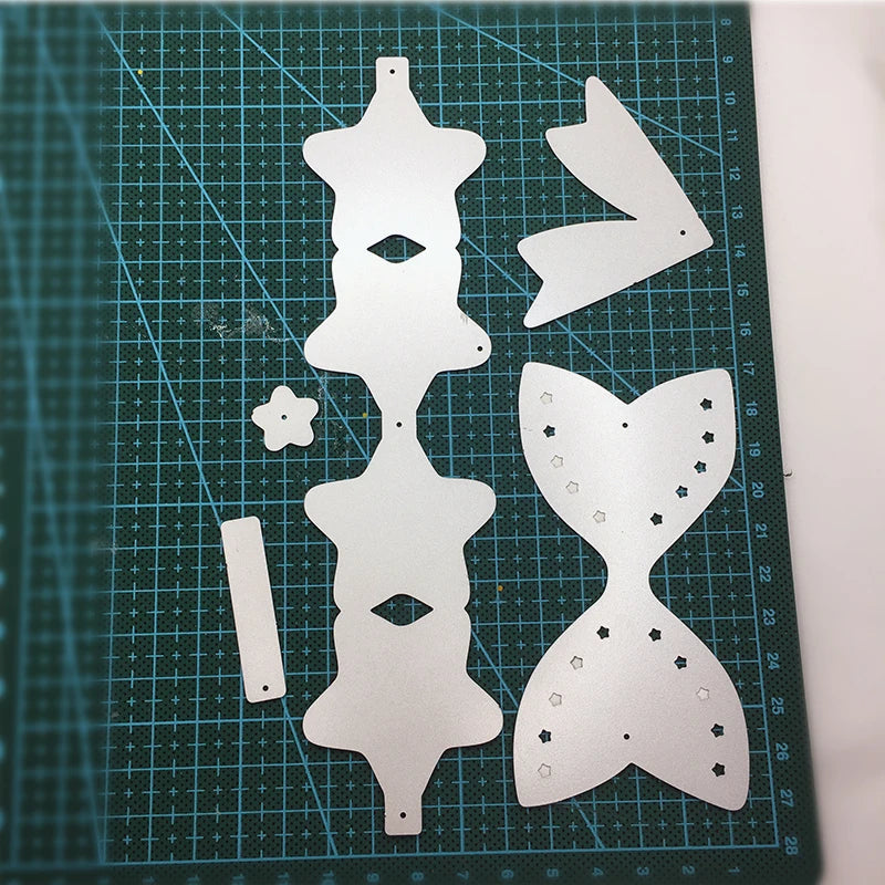 Star & Bow Metal Cutting Dies – DIY Scrapbooking & Cards