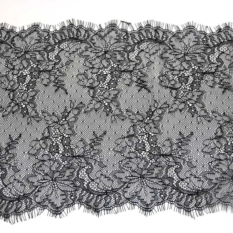 White Eyelash Lace Fabric Trim 26cm – 3 Meters Wedding Dress