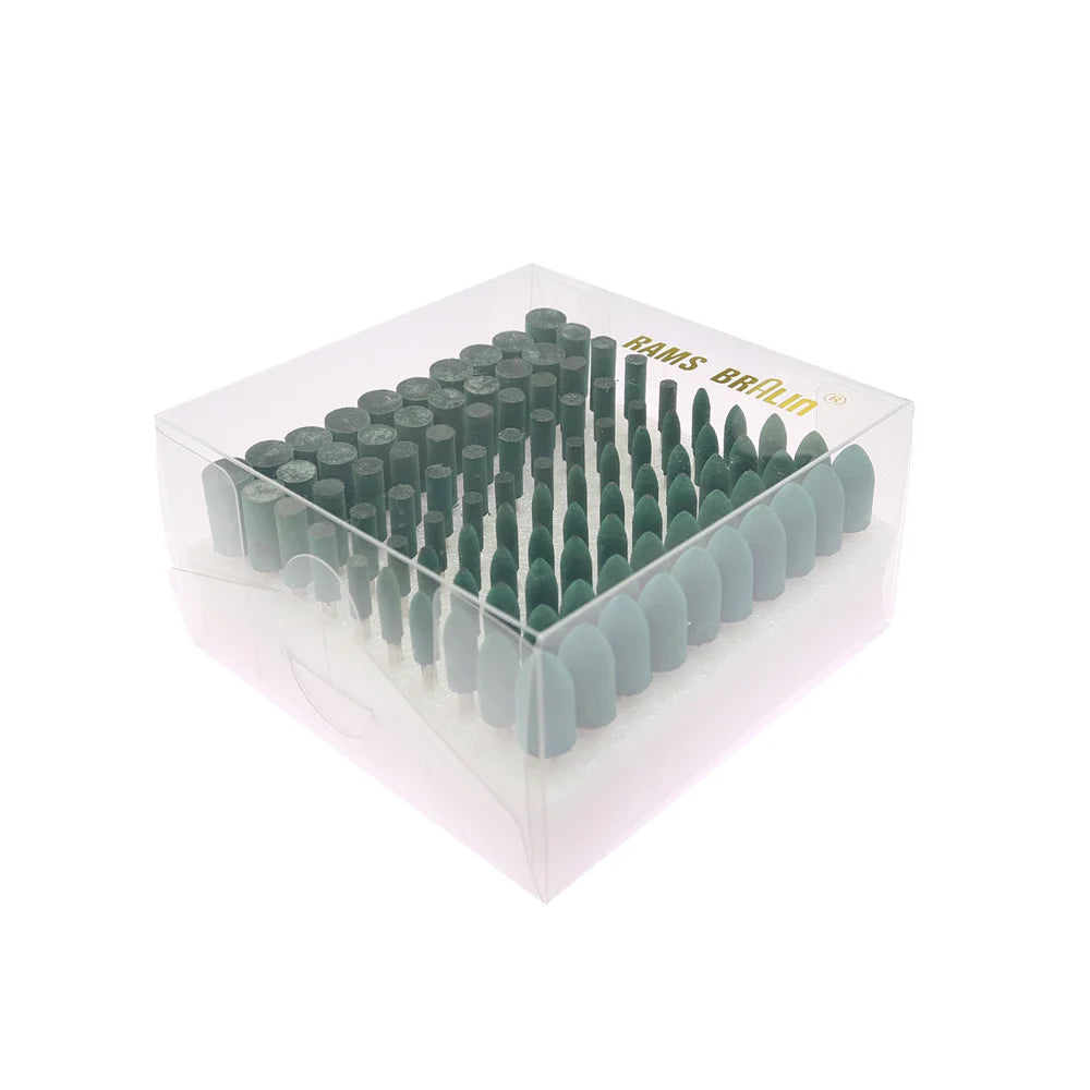 100-Pc Rubber Mounted Point Grinding Set | Die Grinder Bits