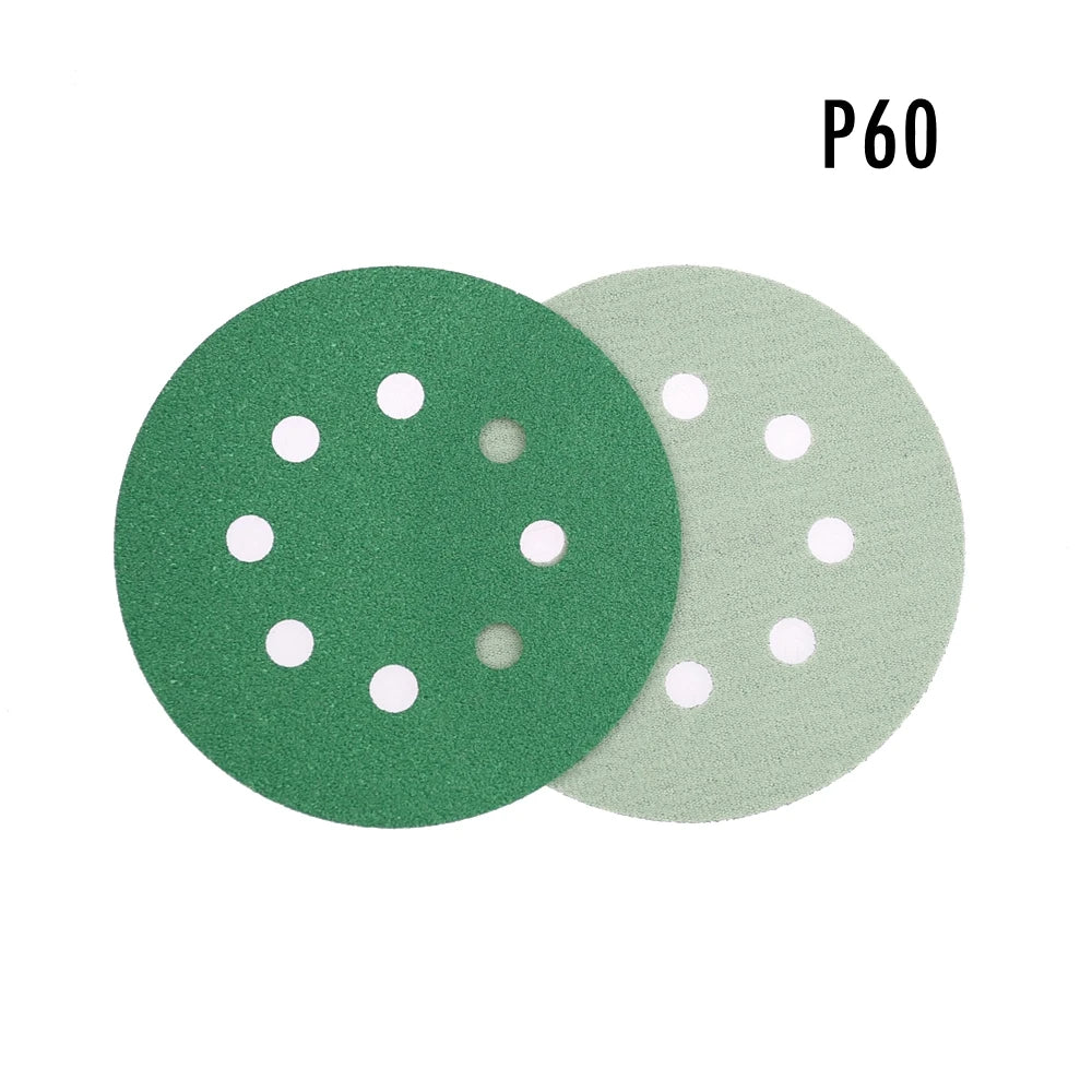 10-Pack 5" 125mm Sanding Discs Hook & Loop P60–P2000 Grit