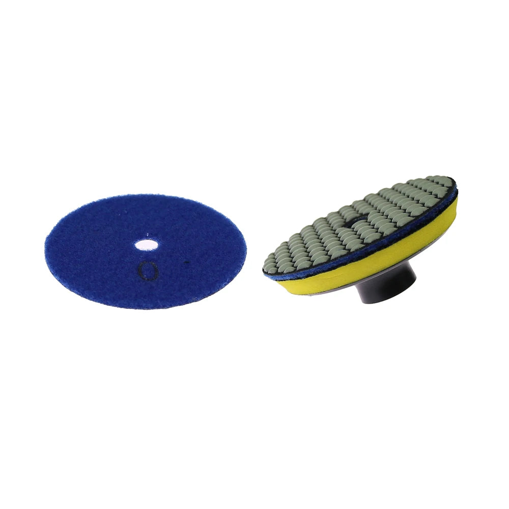 5-Pc 4" Dry Diamond Polishing Pads + M14 Holder | Marble & Stone
