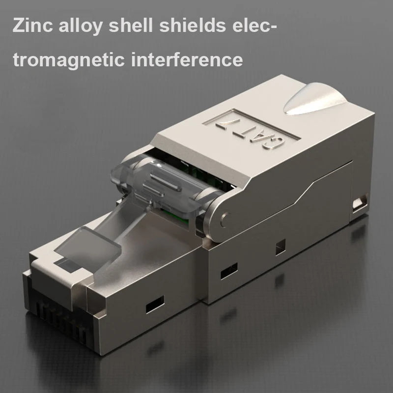 OULLX CAT7 RJ45 Connector 50U – No Crimp Shielded FTP 8P8C