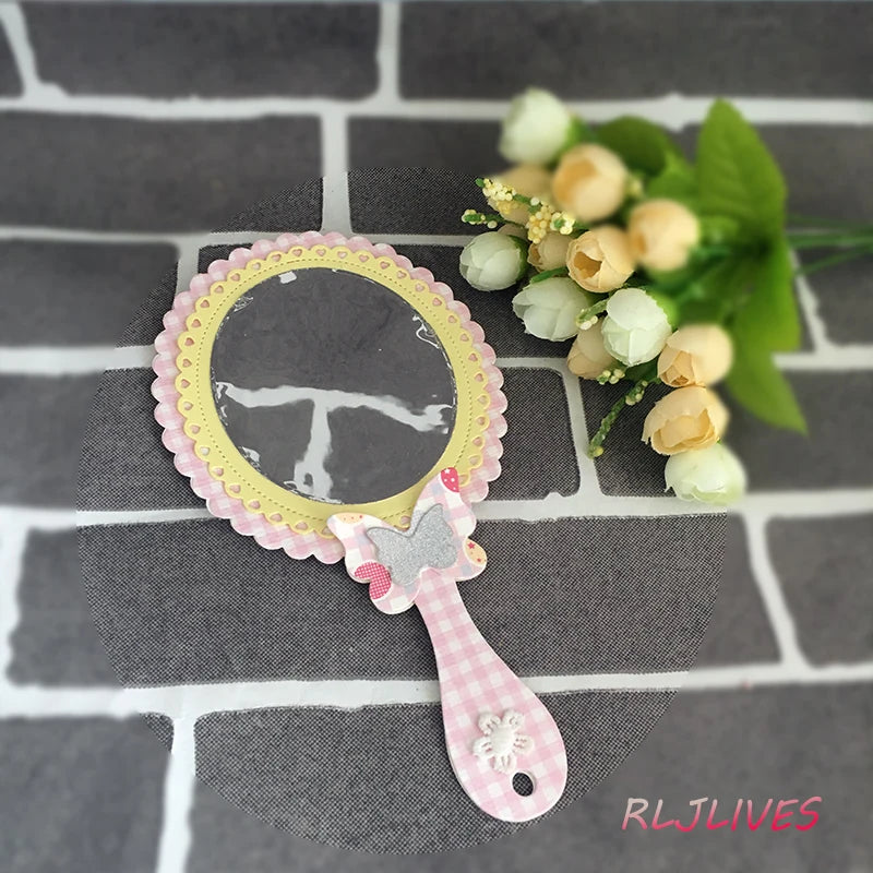 Hand Mirror Metal Cutting Die – DIY Scrapbooking & Cards