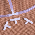 4mm 3-Way Aquarium Air Pump Tee Connectors – 10 Pack